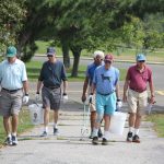 Several members of the Y’s Men, a retired men’s association in Westport and Weston, were among the more than 25 volunteers who joined the cleanup. Group members walk at the park twice a week.