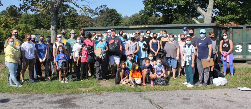 About 50 volunteers joined the cleanup at Ocean Beach Park in New London on Sept. 18, one of two dozen events that capped the #DontTrashLISound - #DoOneThing campaign.