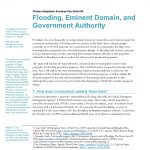 First page of "Flooding, Eminent Domain and Government Authority" fact sheet
