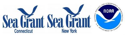 Logos for Connecticut Sea Grant, New York Sea Grant and the National Oceanic and Atmospheric Administration