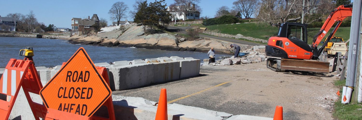 More coastal roads such as this one in Guilford are experiencing frequent flooding due to climate change effects.