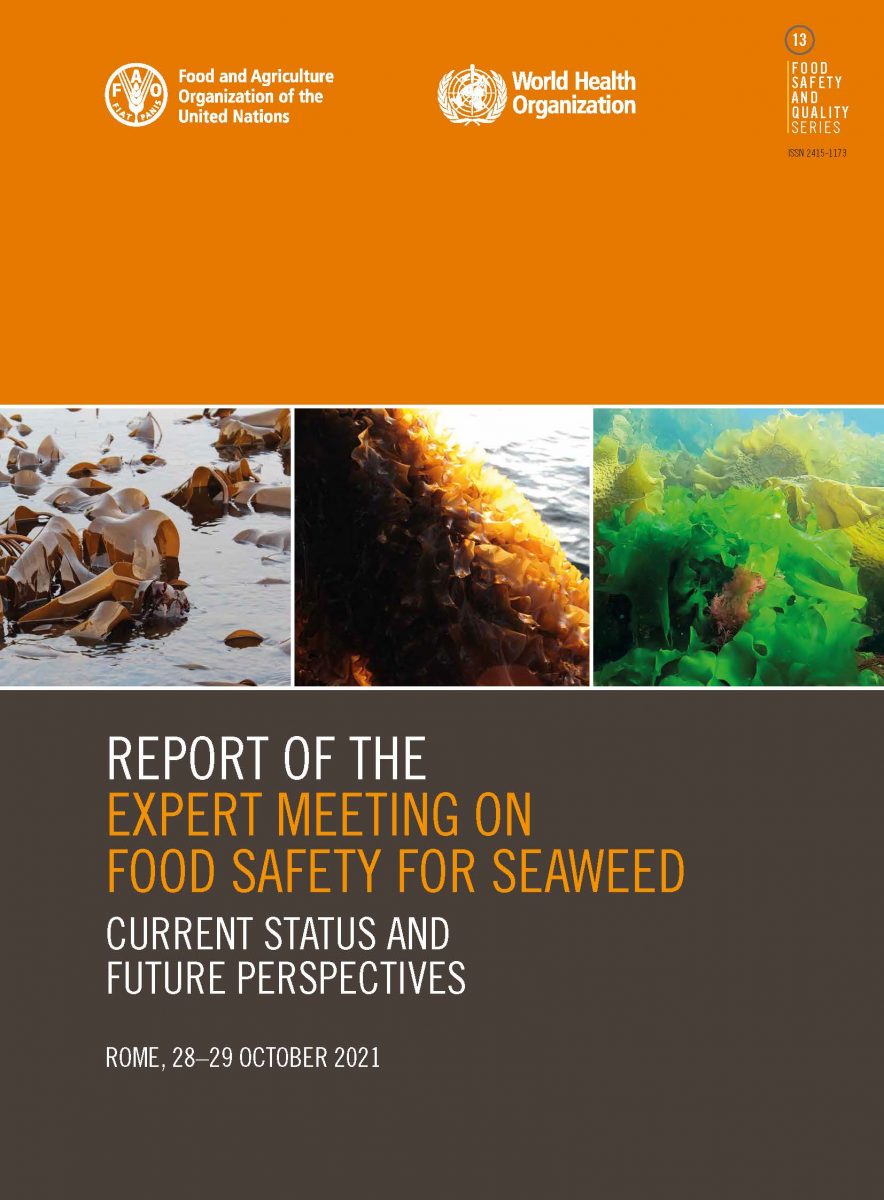 Cover of "Report of the Expert Meeting on Food Safety for Seaweed: Current Status and Future Perspectives"